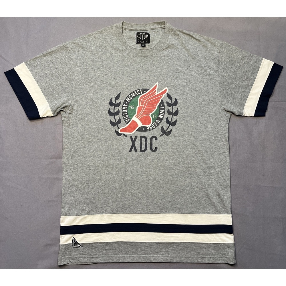 Victory MCMXCV  I WIN U LOSE XDC Men's Sports shirt XDC M 95-'13 Red White Blue